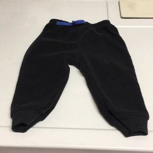 Black fleece pants